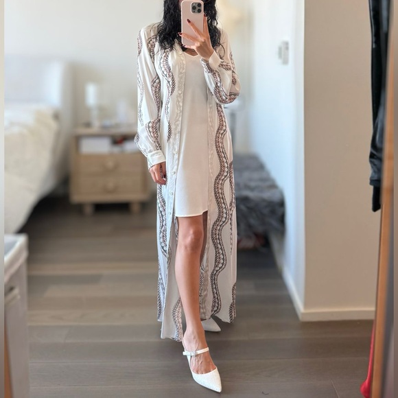 All saints Clanetta Leticia Midi Shirt Dress size US 0 UK 4 - Picture 6 of 6